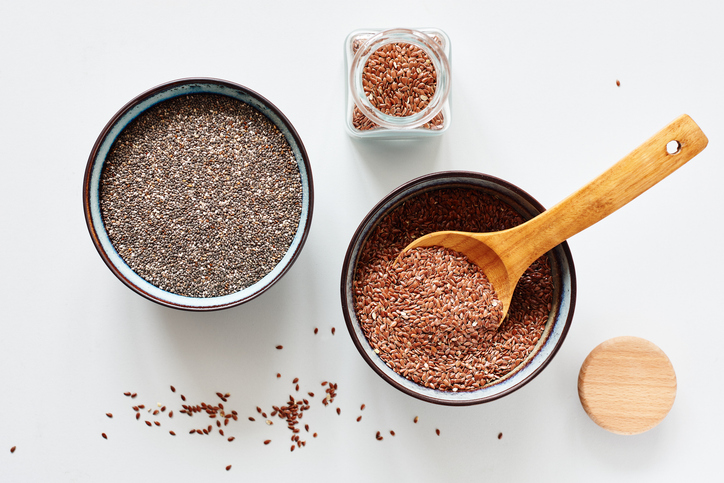 chia seeds and flax seeds | What to Put in a Protein Shake