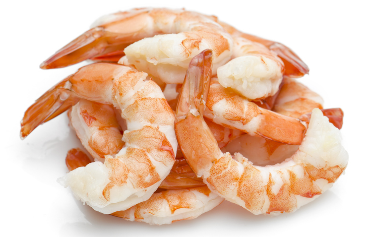 Isolated image of shrimp | Foods rich in zinc