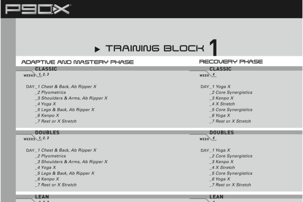 P90X Workout Schedule And FREE Sample Workout Ulkse