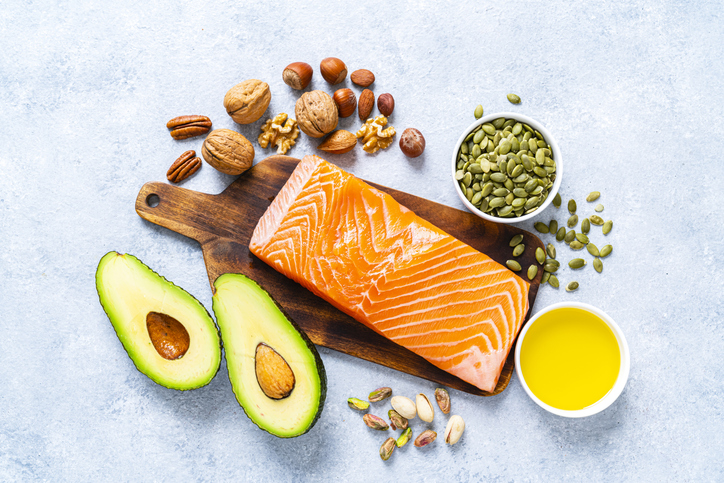 plate of healthy fats sources | Ozempic Foods to Avoid