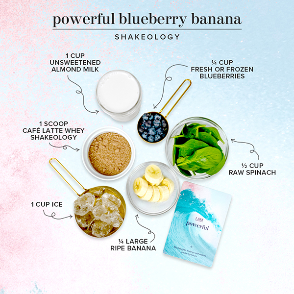 blueberry banana shake ingredients