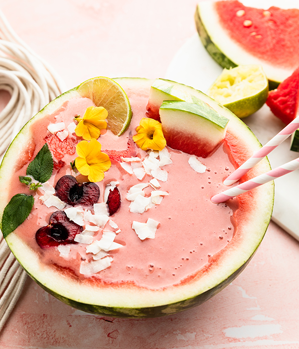 Vanilla Shakeology watermelon bowl